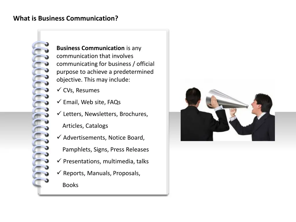 what is business communication 1