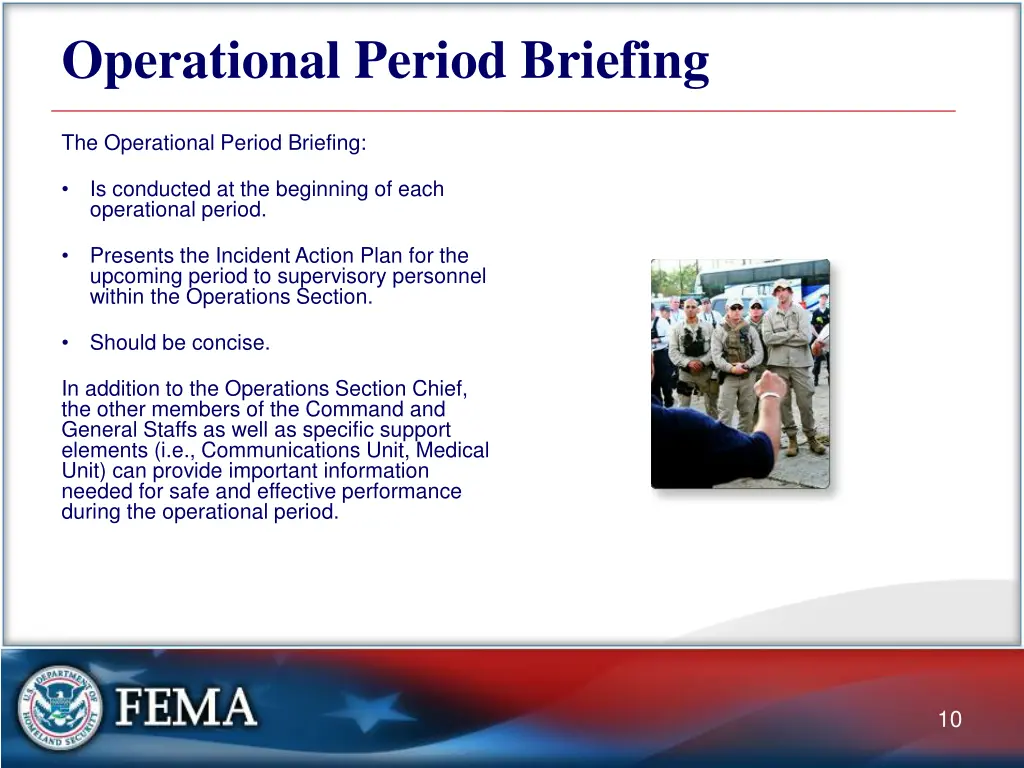 operational period briefing