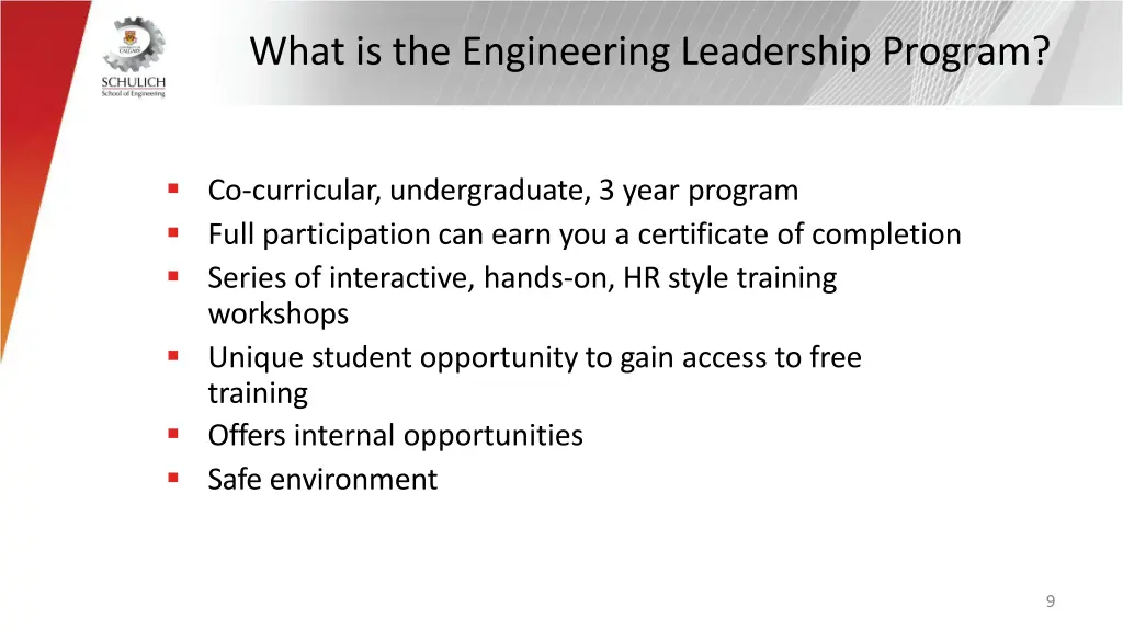 what is the engineering leadership program