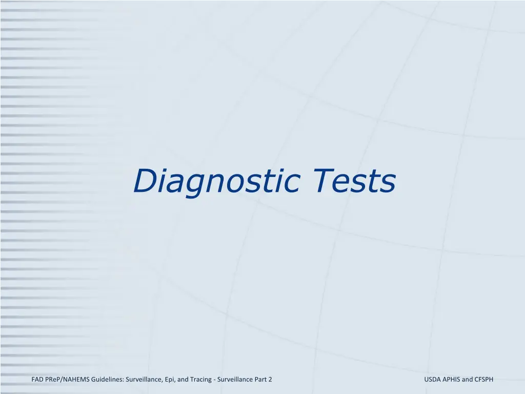 diagnostic tests