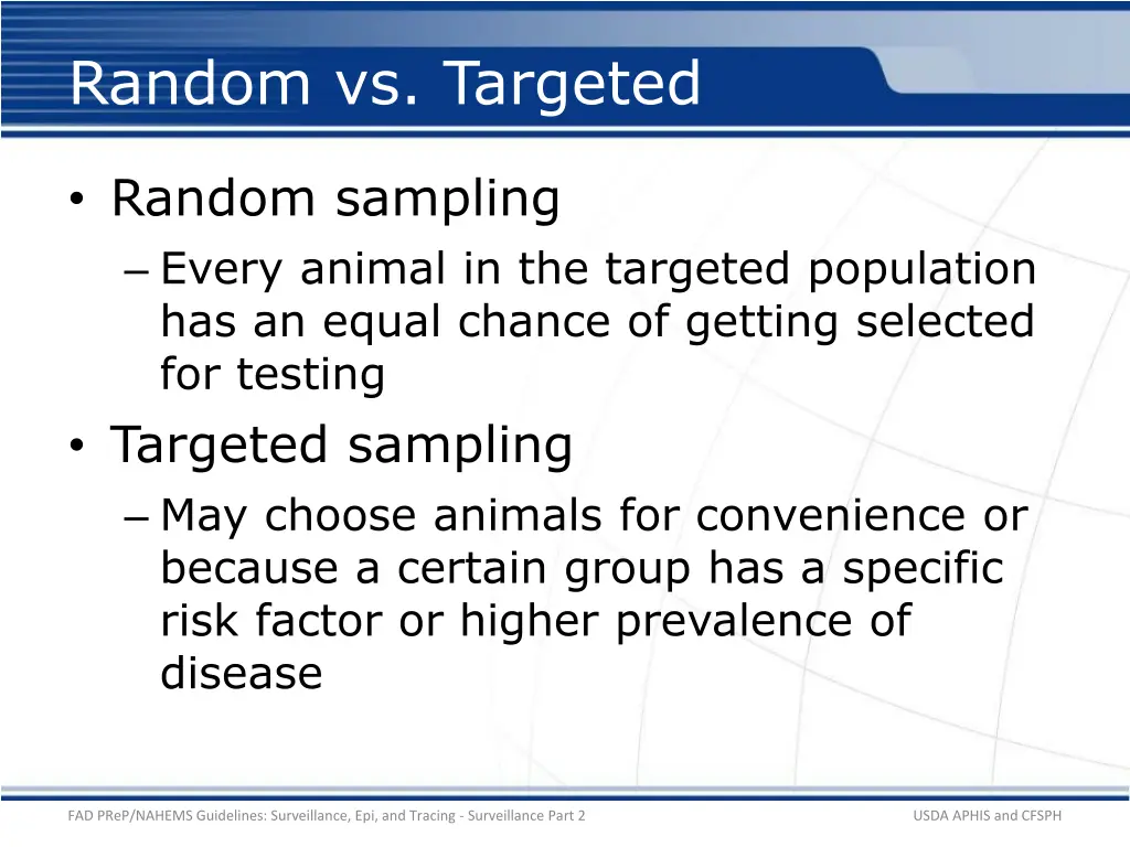 random vs targeted