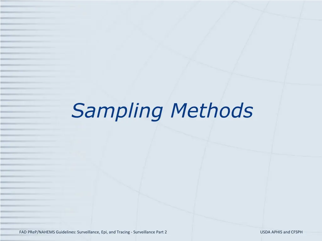 sampling methods