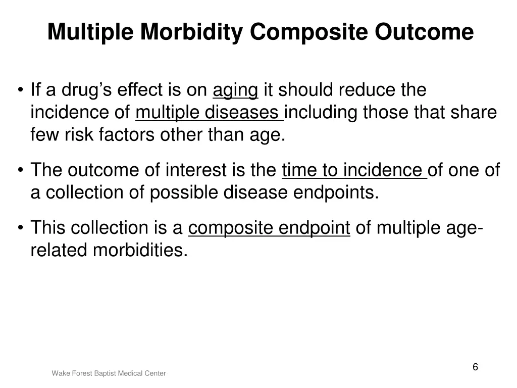 multiple morbidity composite outcome