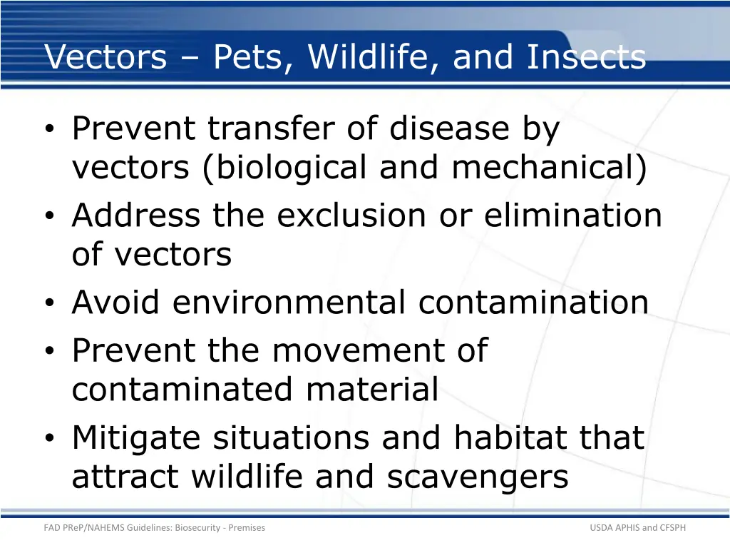 vectors pets wildlife and insects