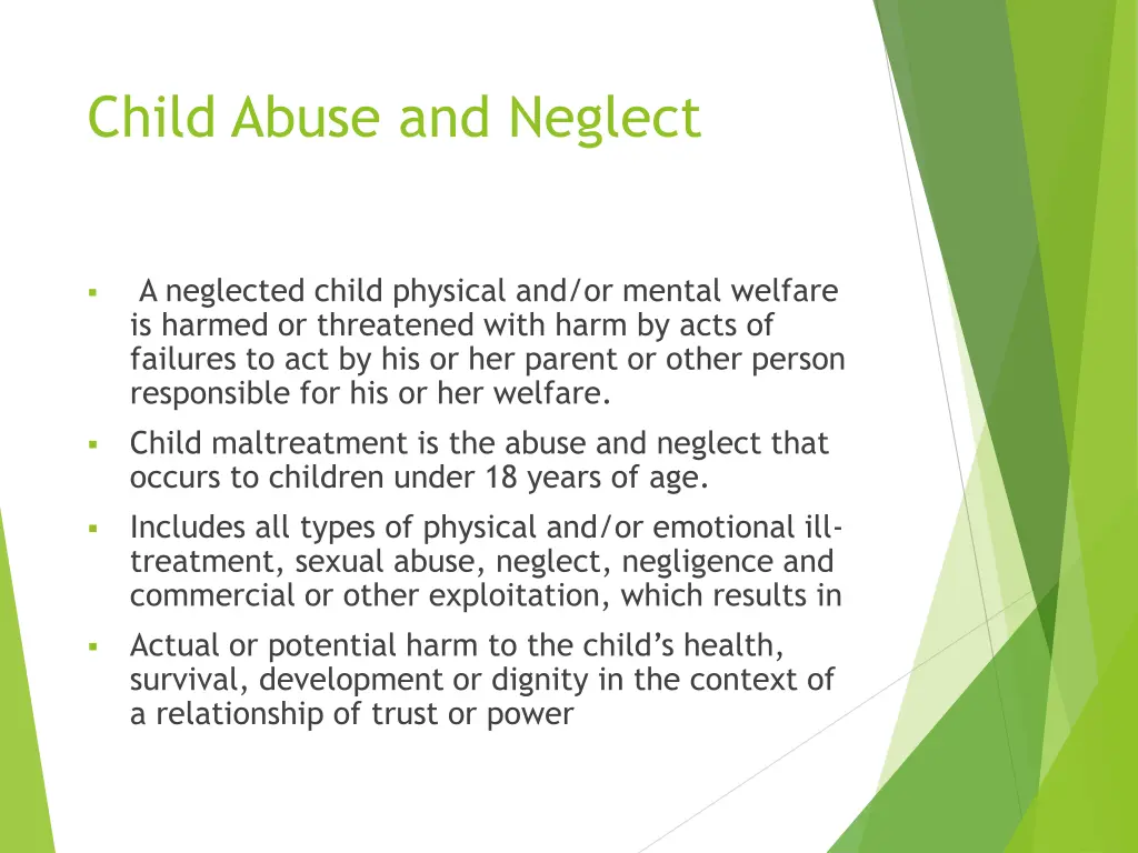 child abuse and neglect 1
