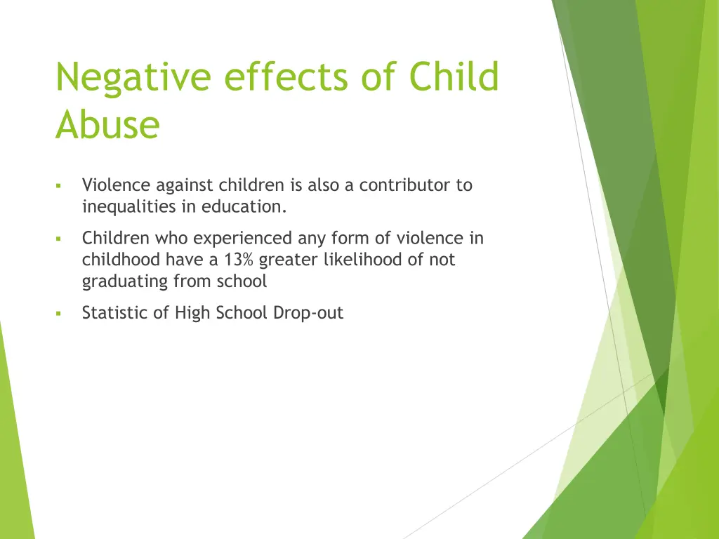 negative effects of child abuse