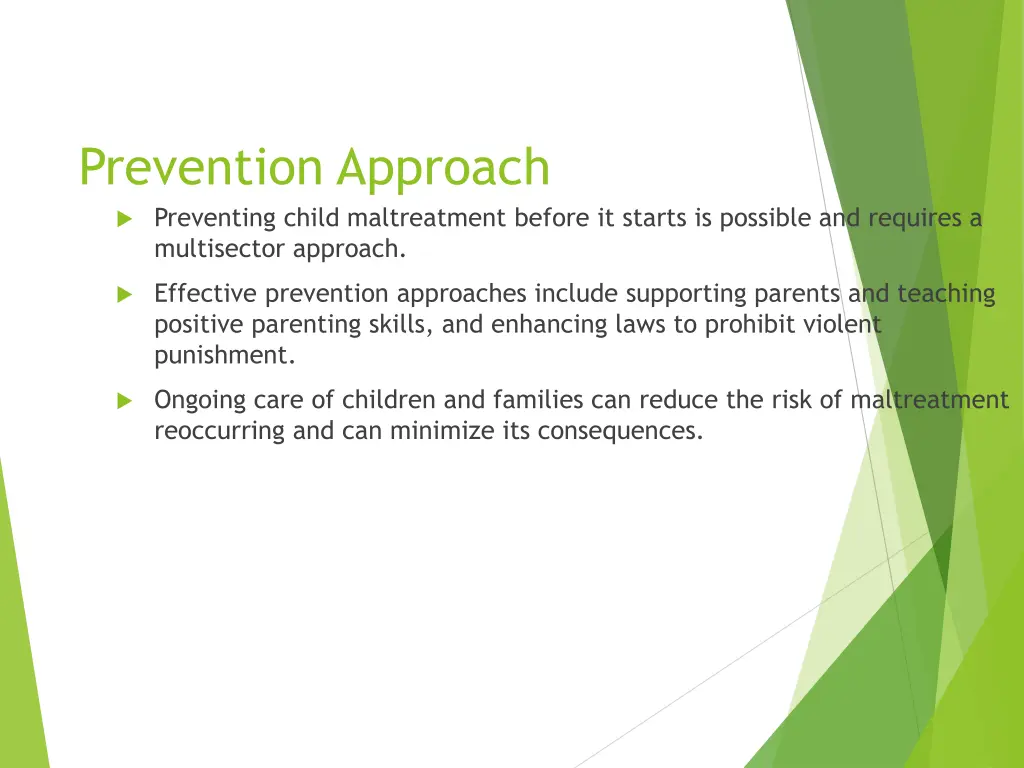 prevention approach preventing child maltreatment