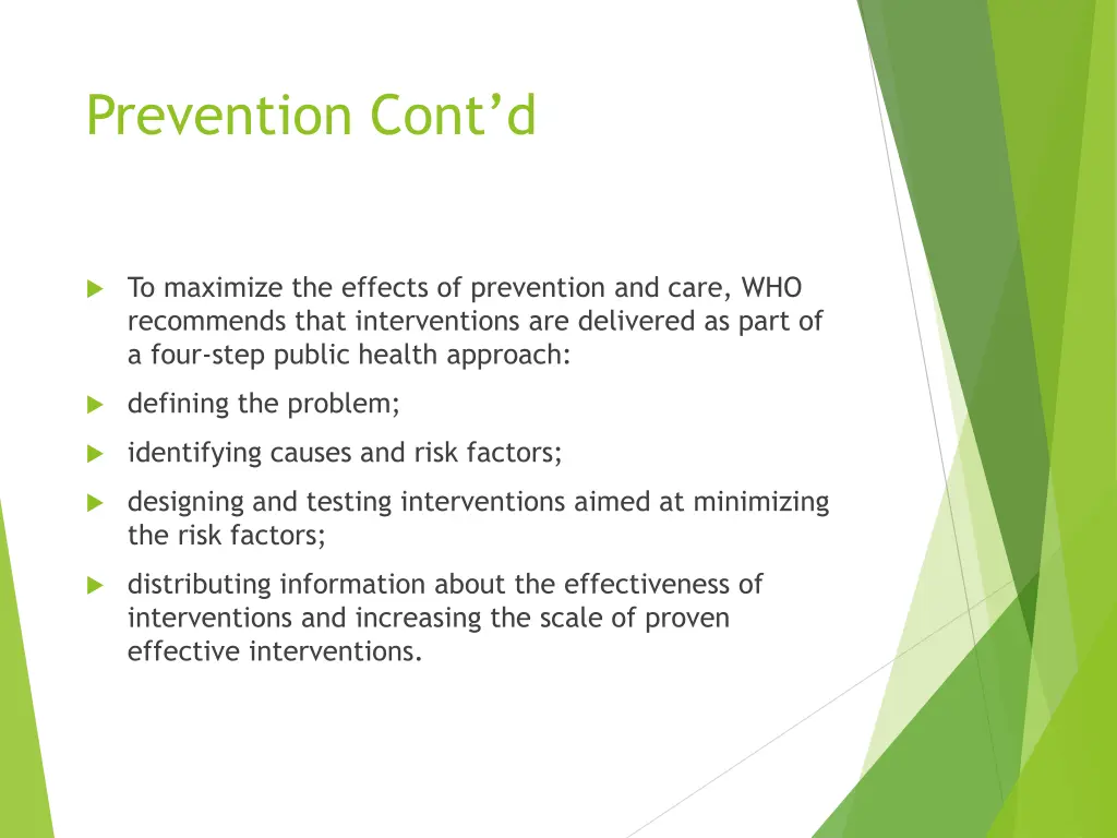 prevention cont d 1