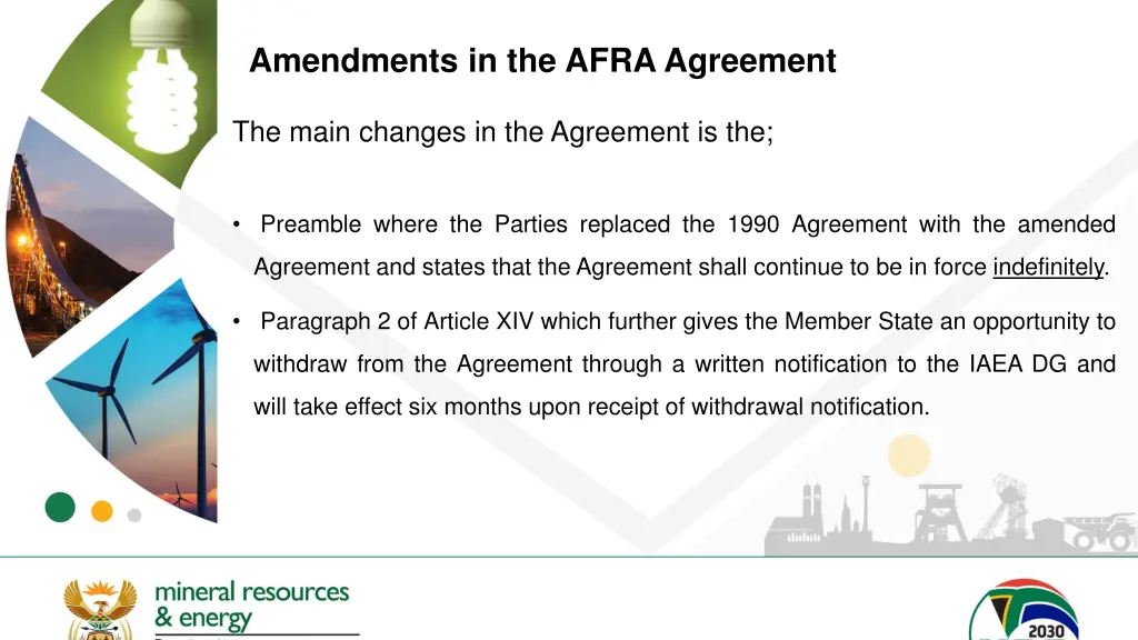 amendments in the afra agreement