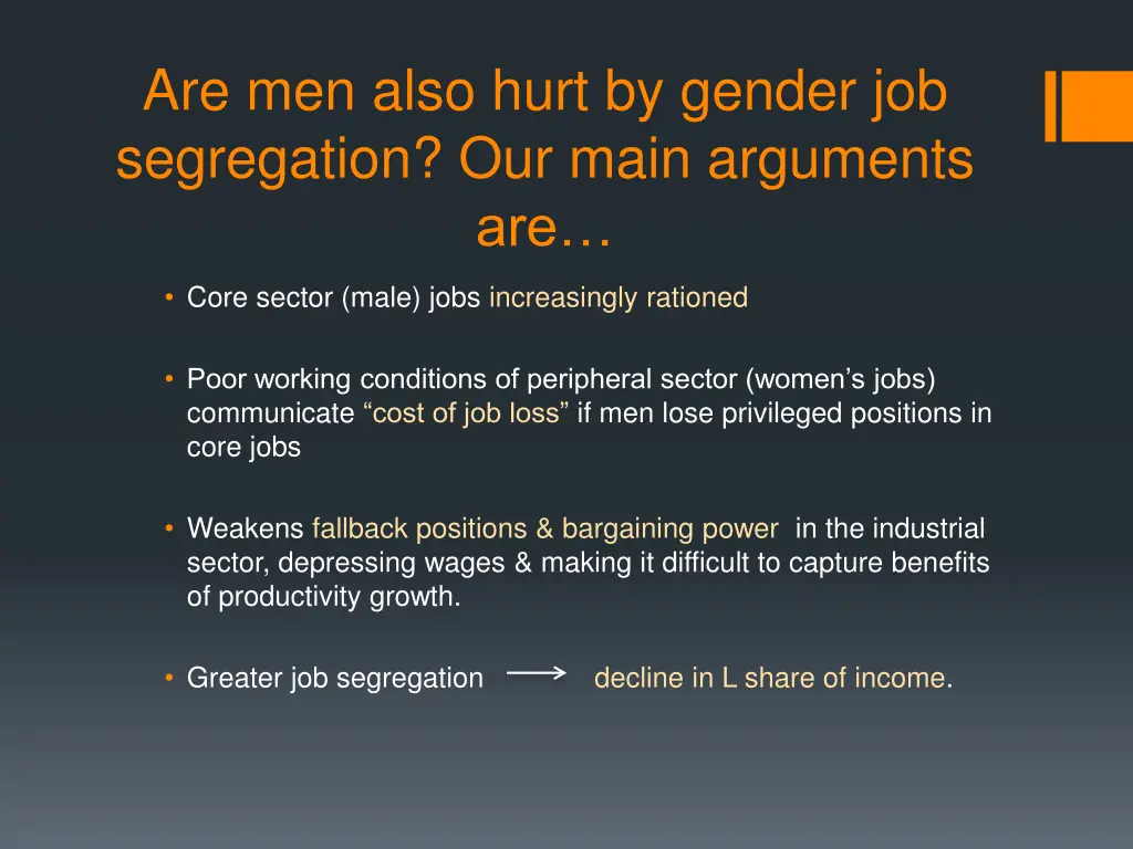 are men also hurt by gender job segregation