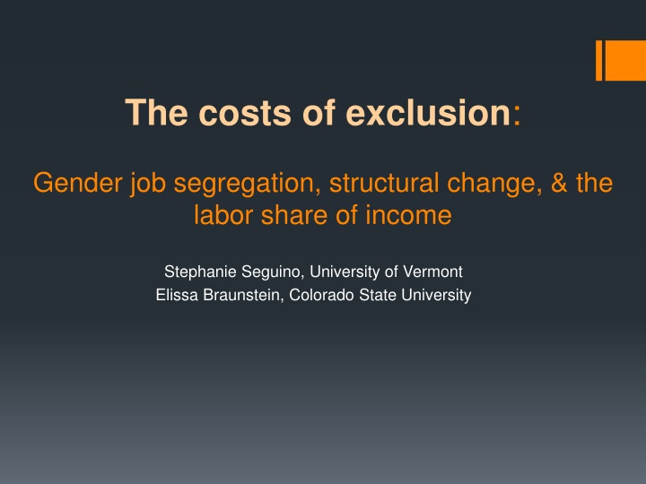 the costs of exclusion