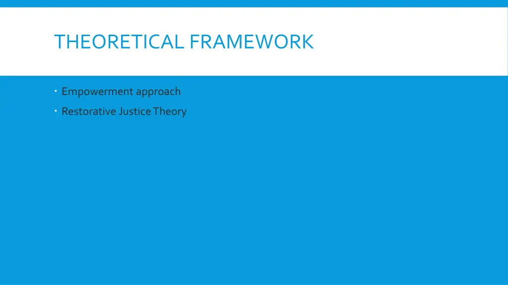 theoretical framework