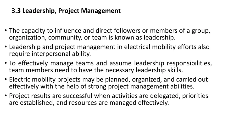 3 3 leadership project management