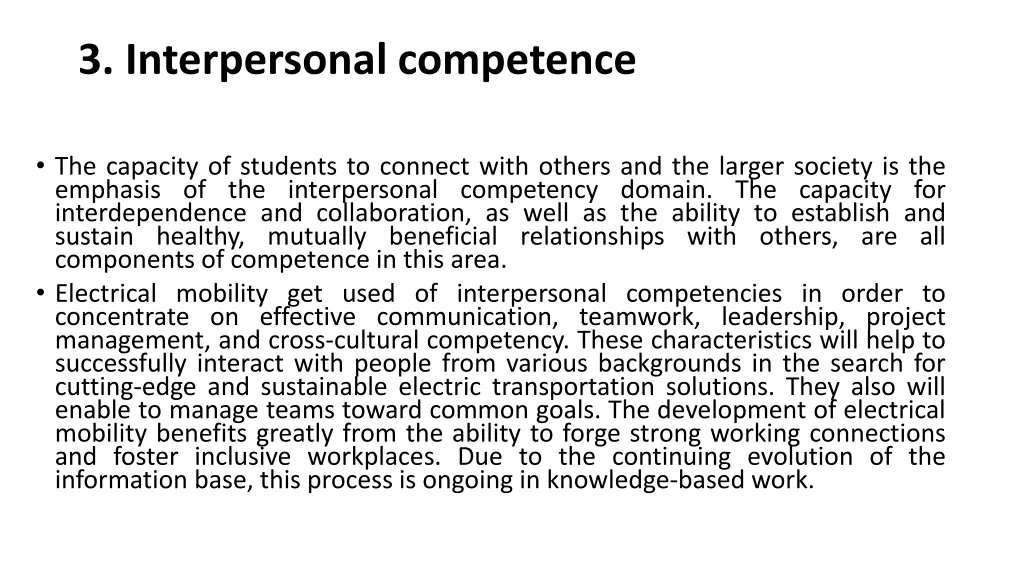 3 interpersonal competence