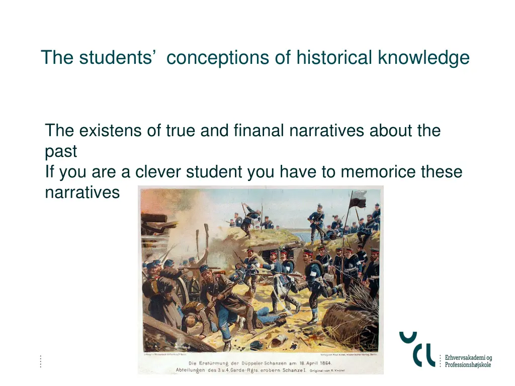 the students conceptions of historical knowledge