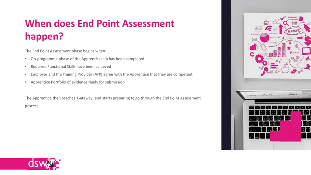 when does end point assessment happen