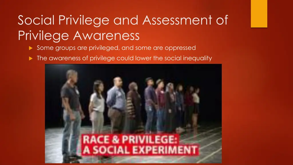 social privilege and assessment of privilege