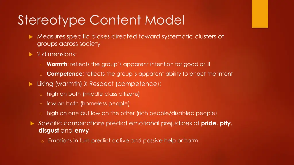 stereotype content model
