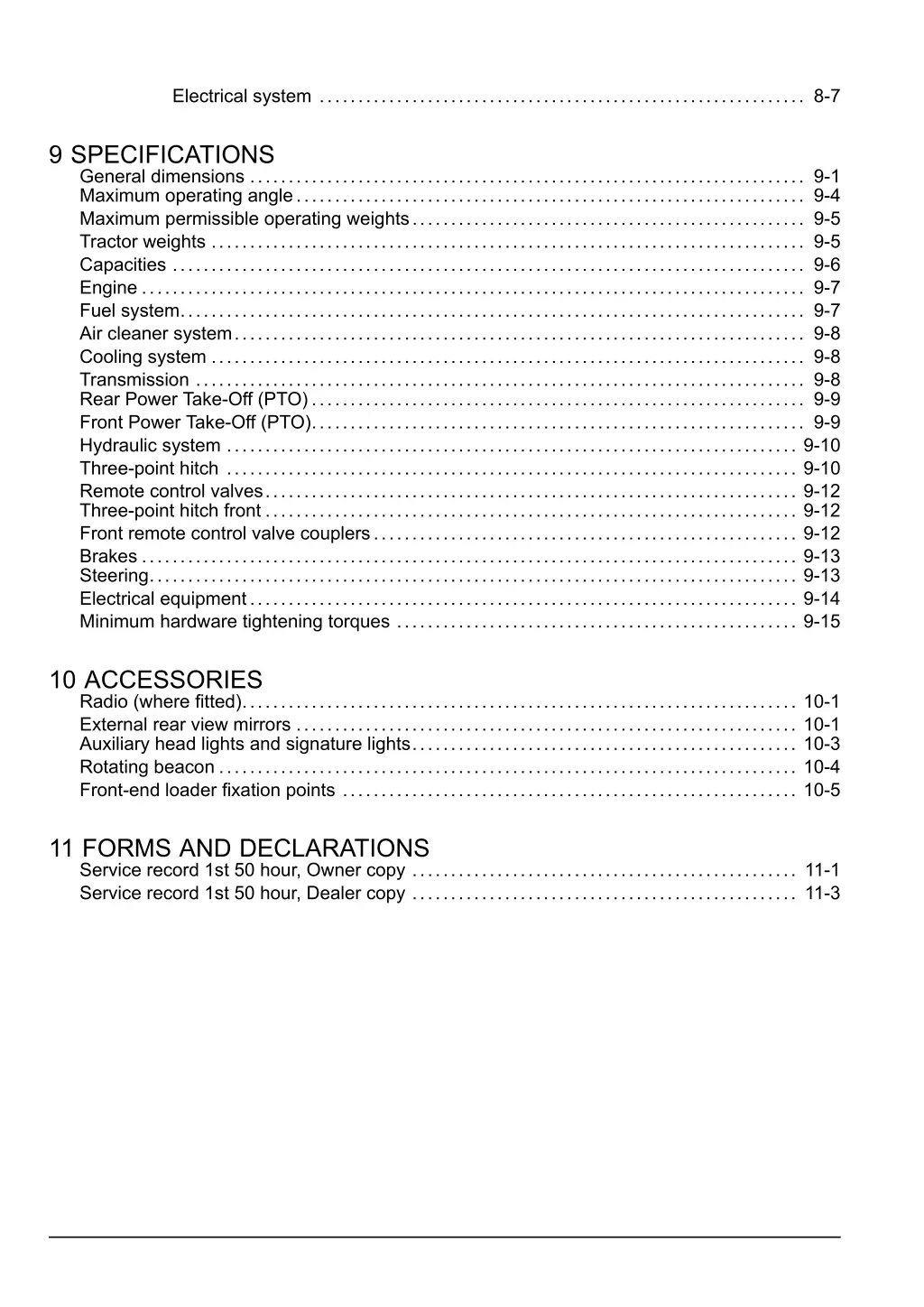 electrical system 8 7