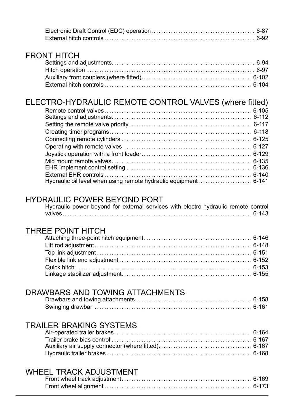 electronic draft control edc operation