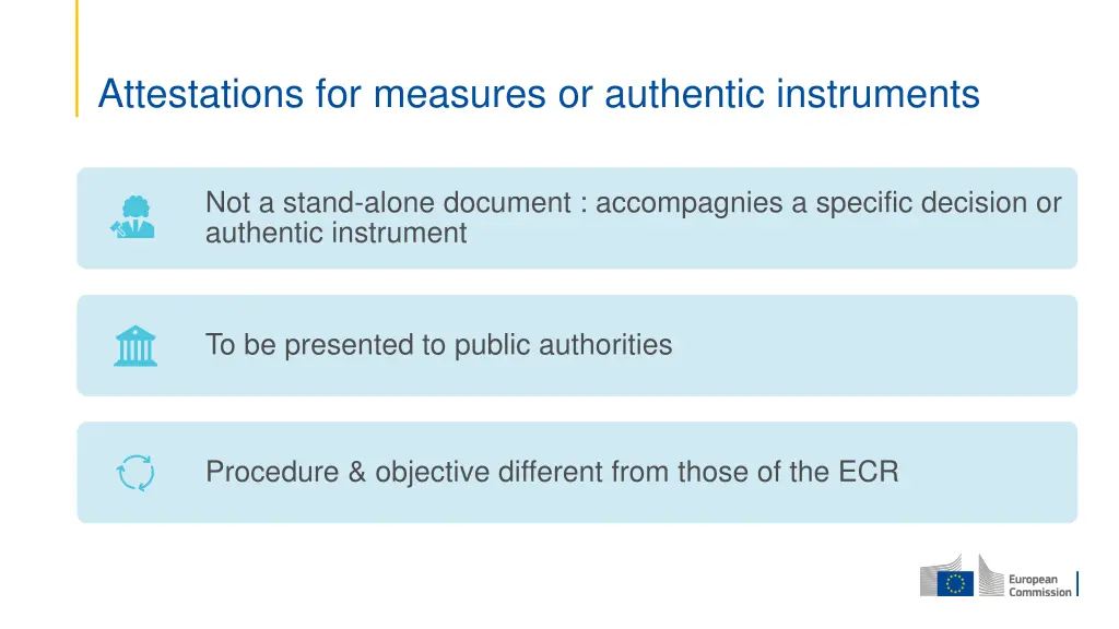 attestations for measures or authentic instruments