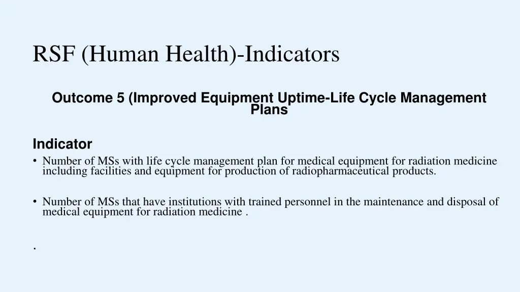 rsf human health indicators 3