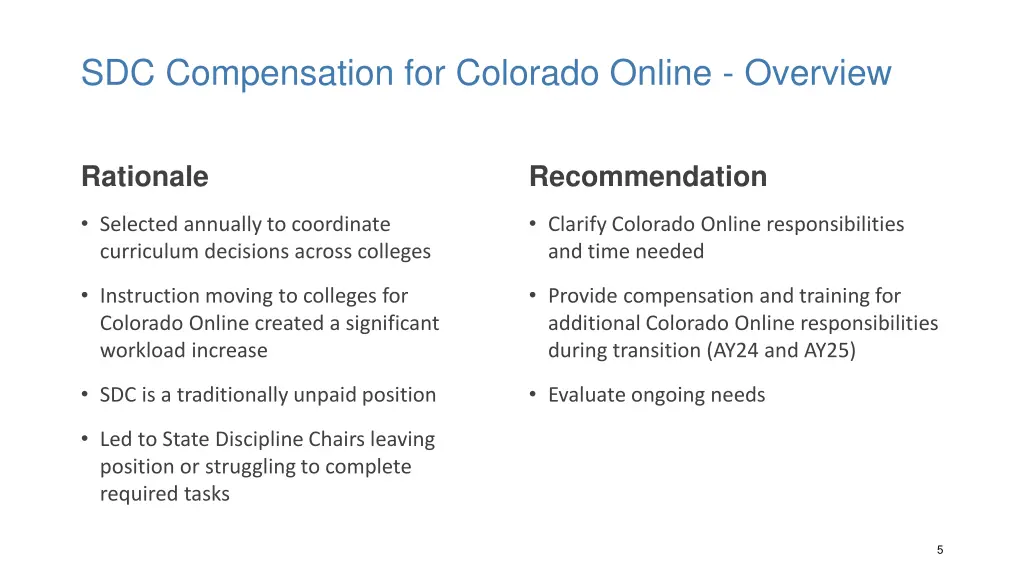 sdc compensation for colorado online overview