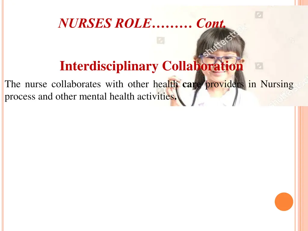nurses role cont