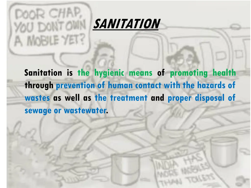 sanitation