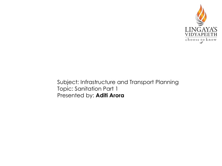 subject infrastructure and transport planning