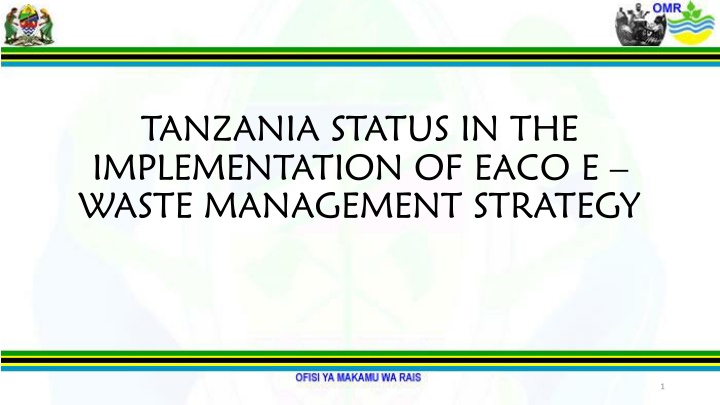 tanzania status in the implementation of eaco