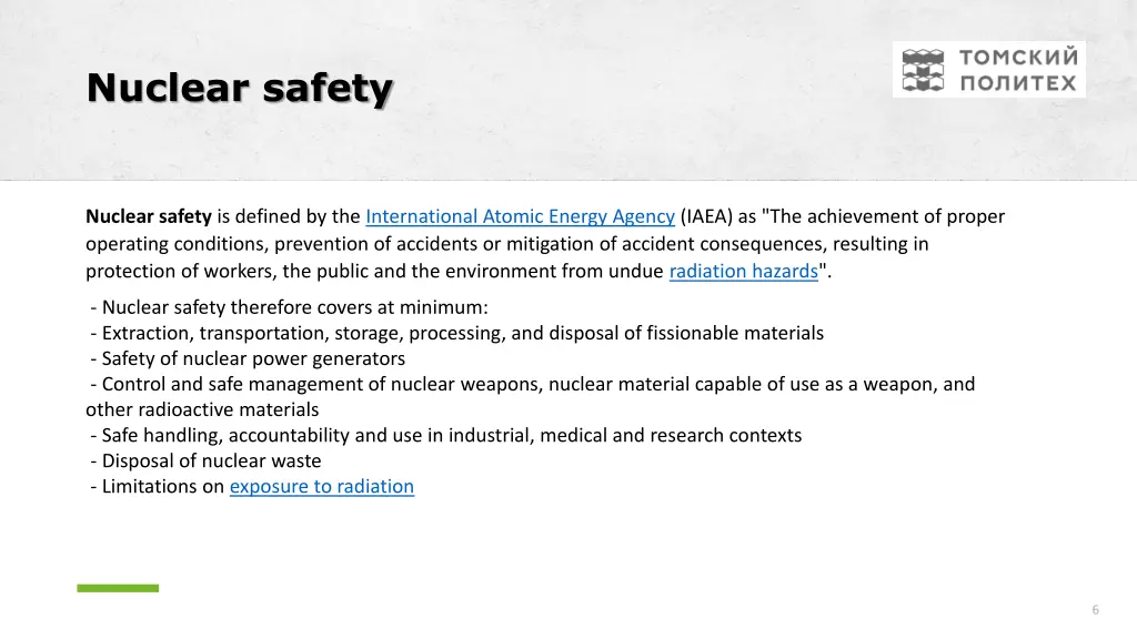 nuclear safety