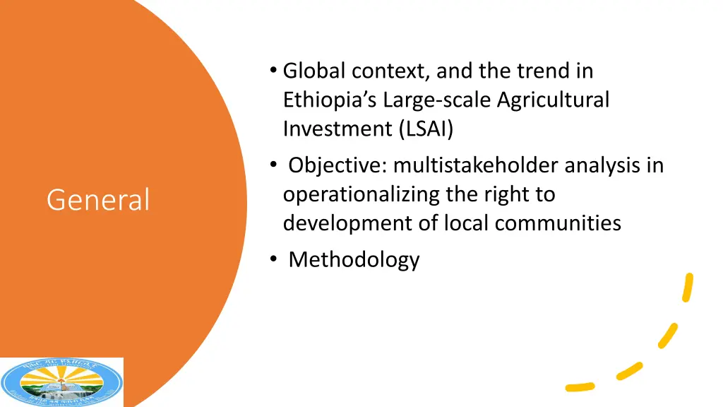 global context and the trend in ethiopia s large