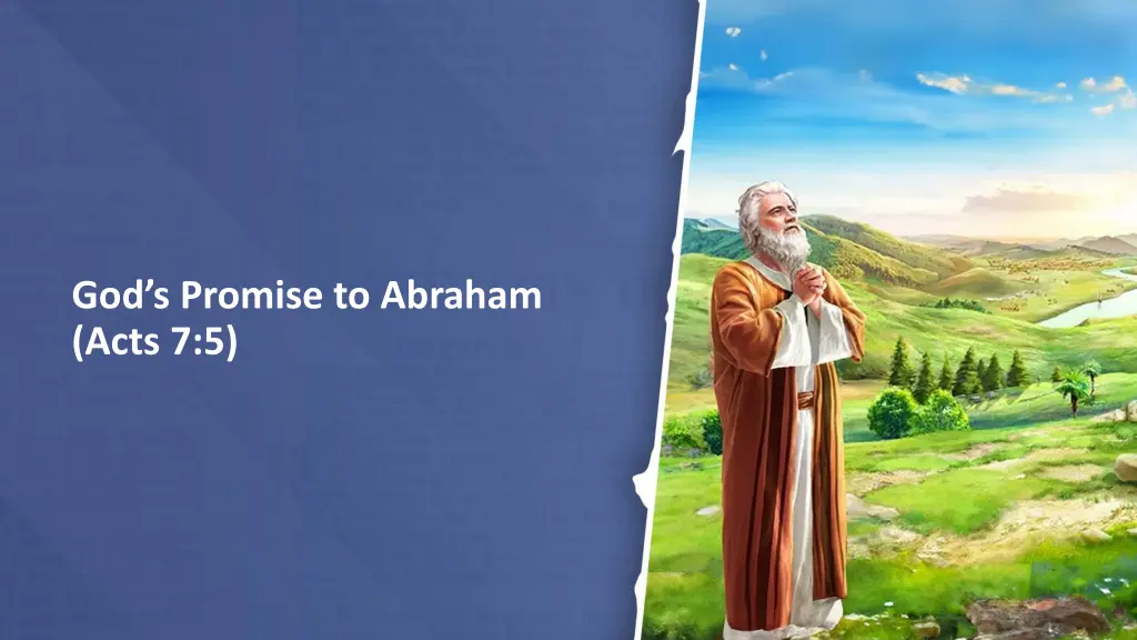 god s promise to abraham acts 7 5
