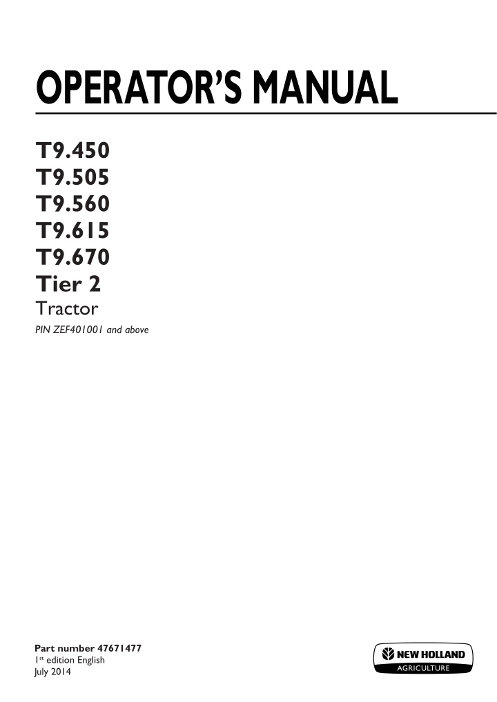 operator s manual