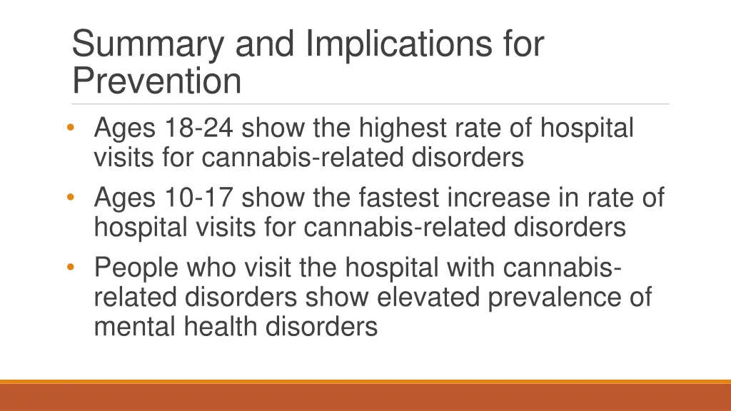 summary and implications for prevention ages