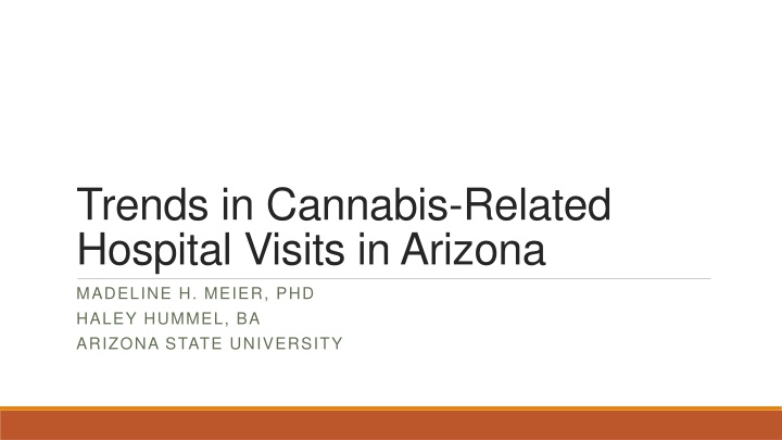 trends in cannabis related hospital visits