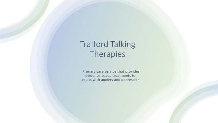 trafford talking therapies