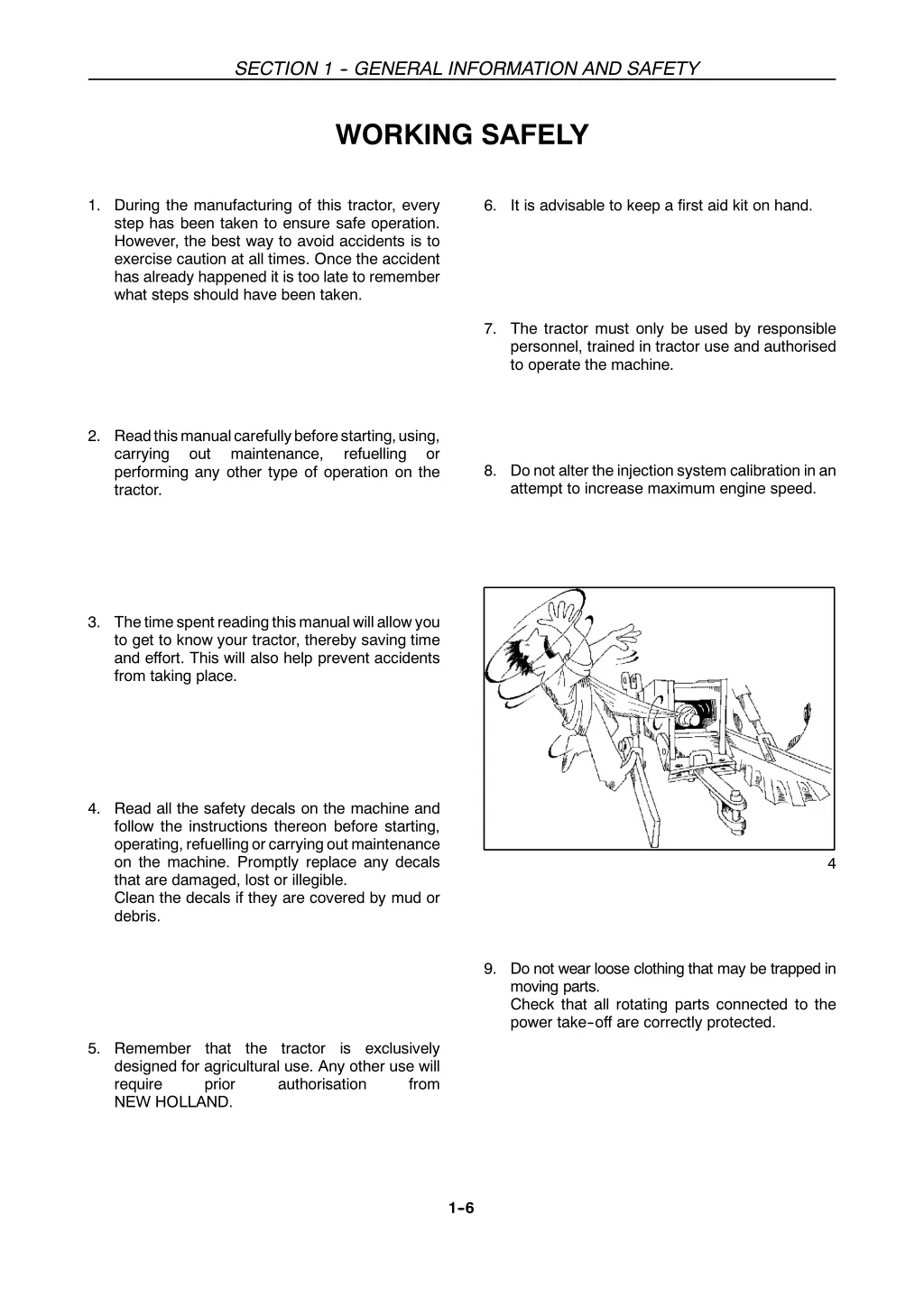 section 1 general information and safety 5