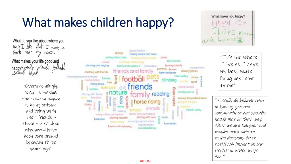 what makes children happy what makes children