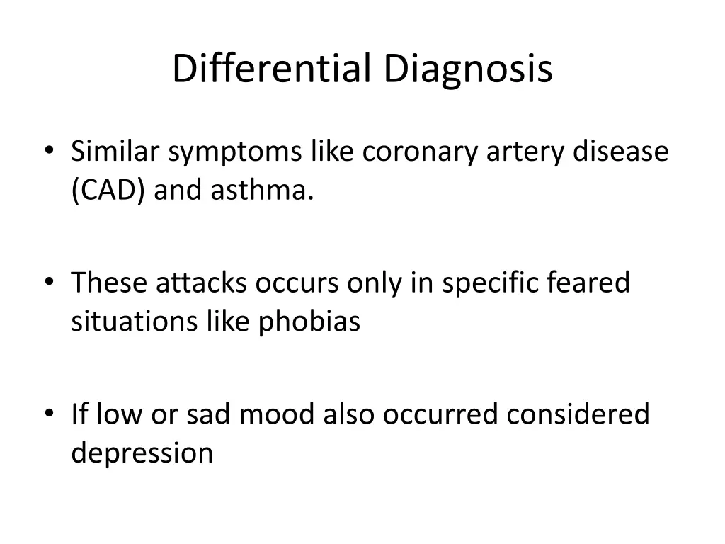 differential diagnosis