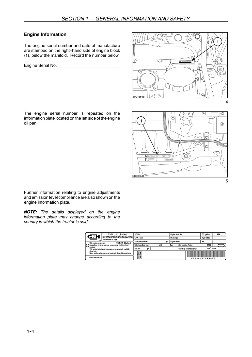 section 1 general information and safety 2