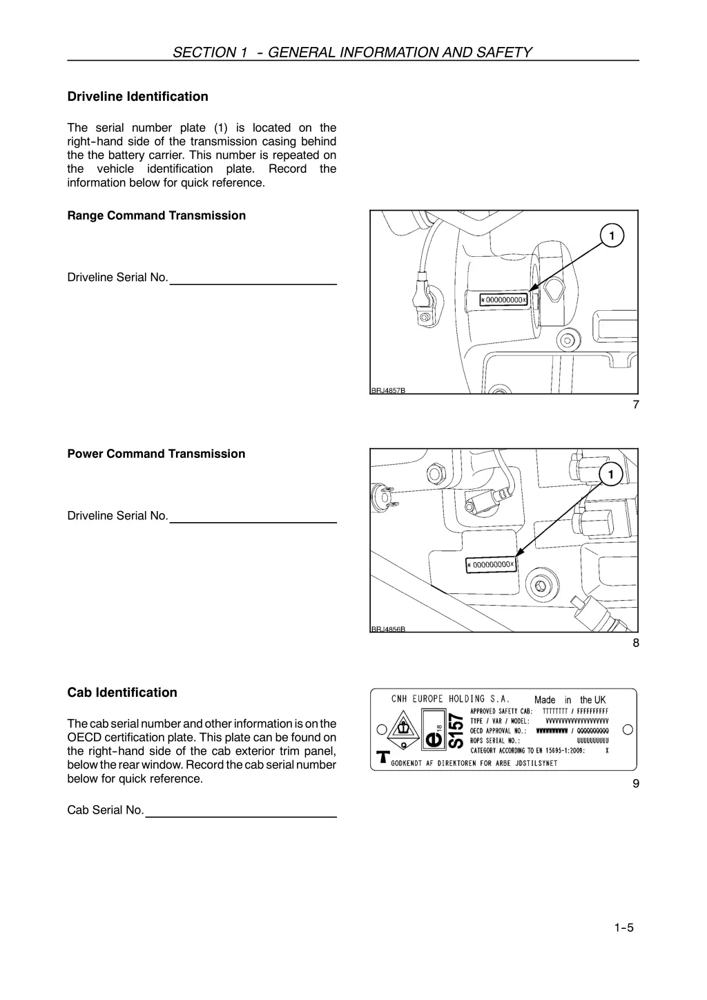 section 1 general information and safety 3