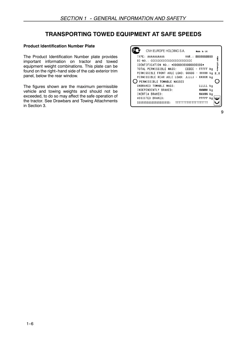 section 1 general information and safety 4