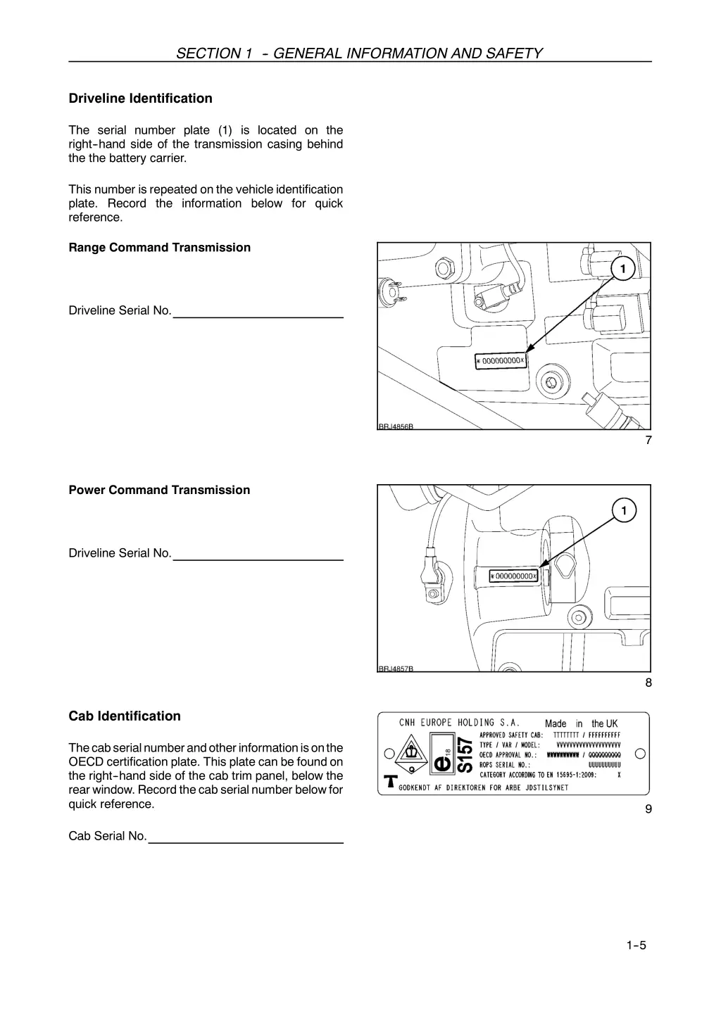 section 1 general information and safety 3