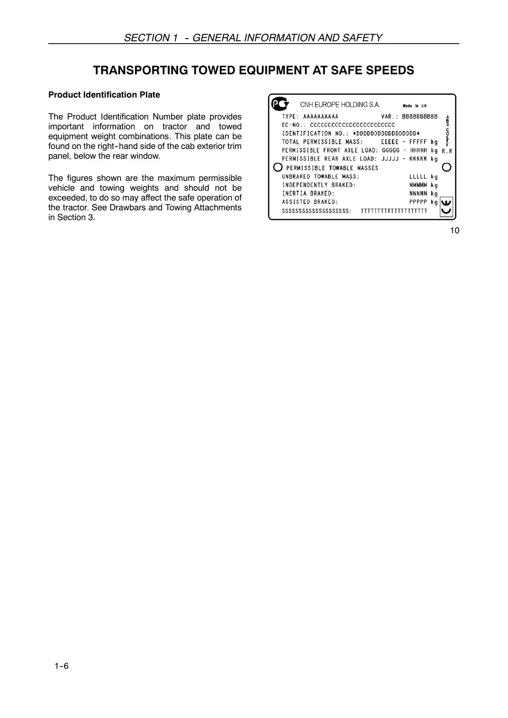 section 1 general information and safety 4