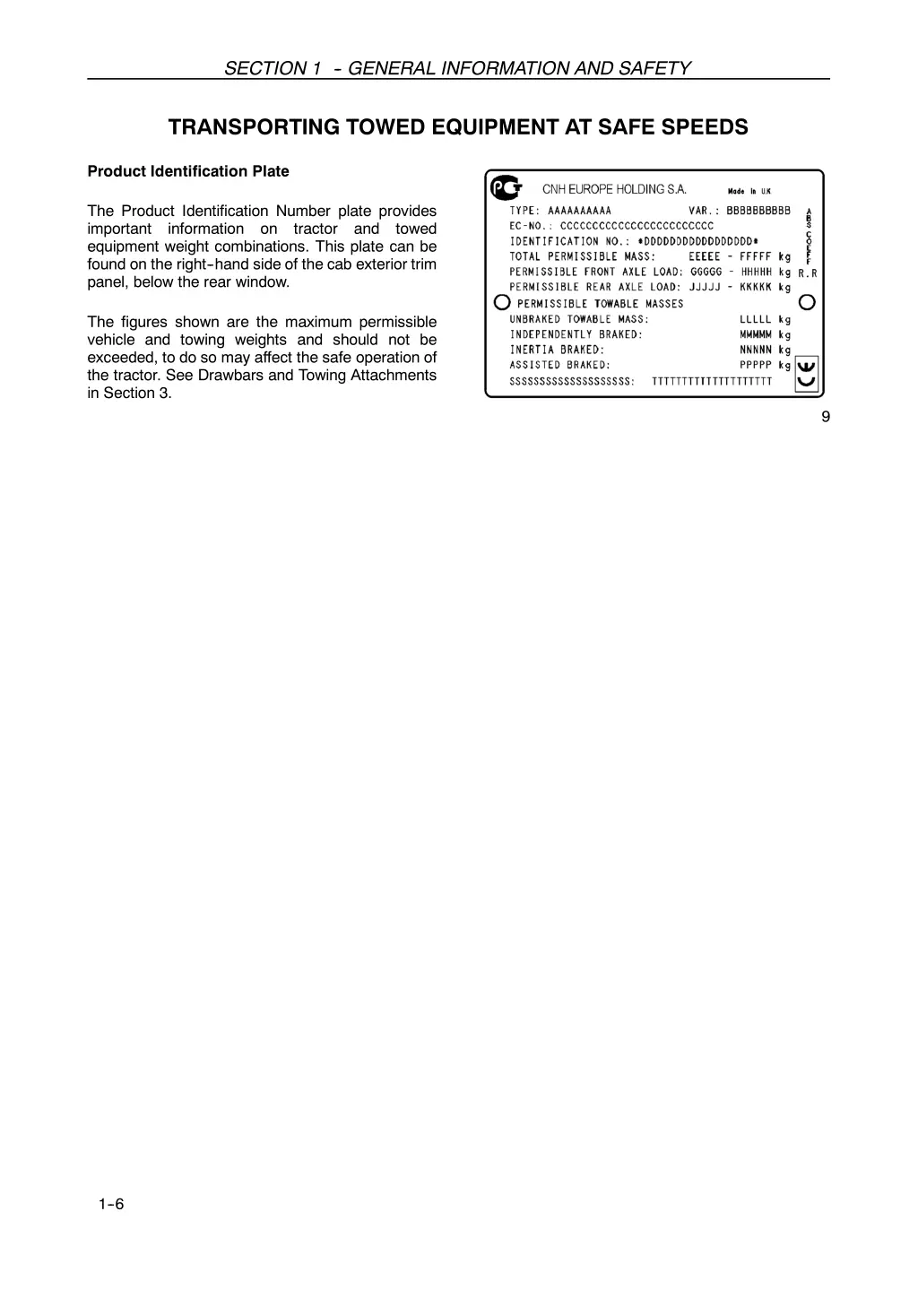 section 1 general information and safety 4