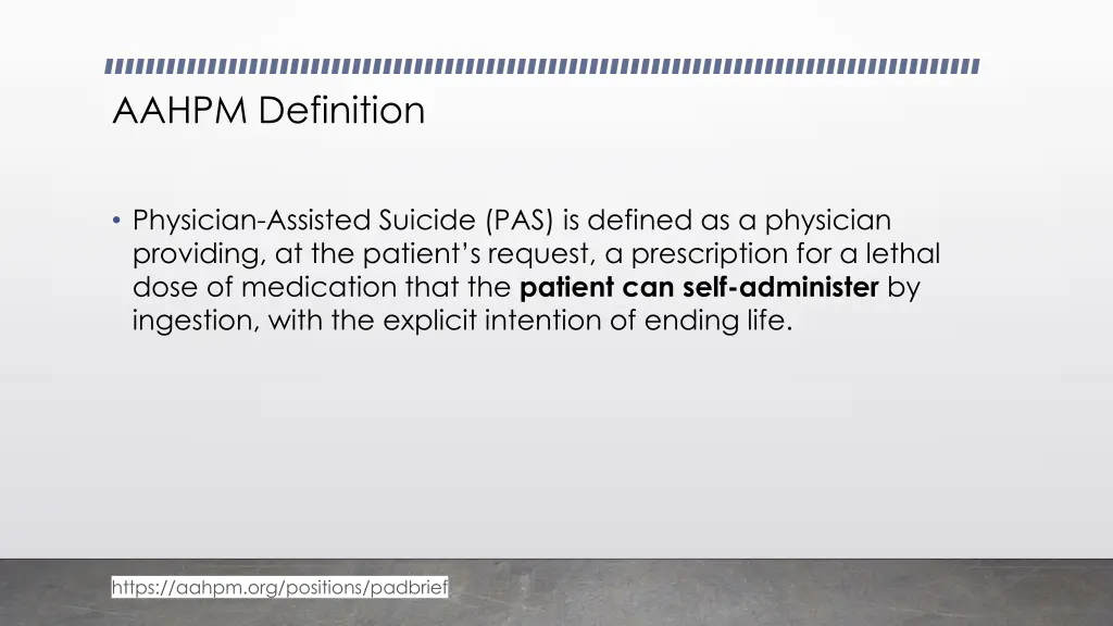 aahpm definition