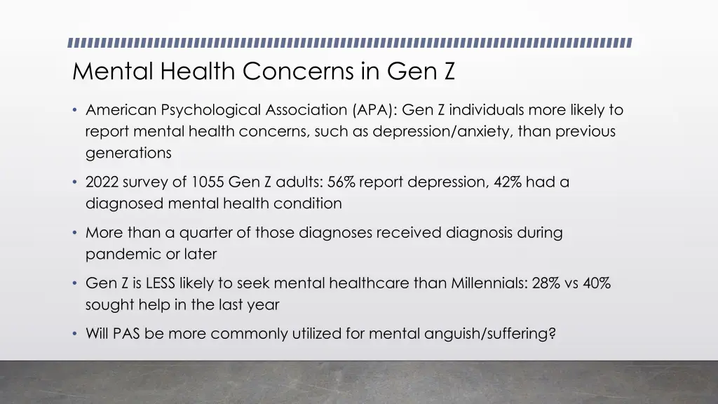 mental health concerns in gen z