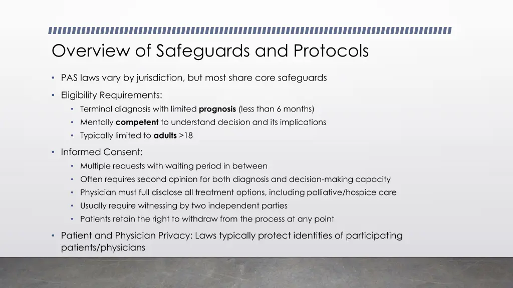 overview of safeguards and protocols